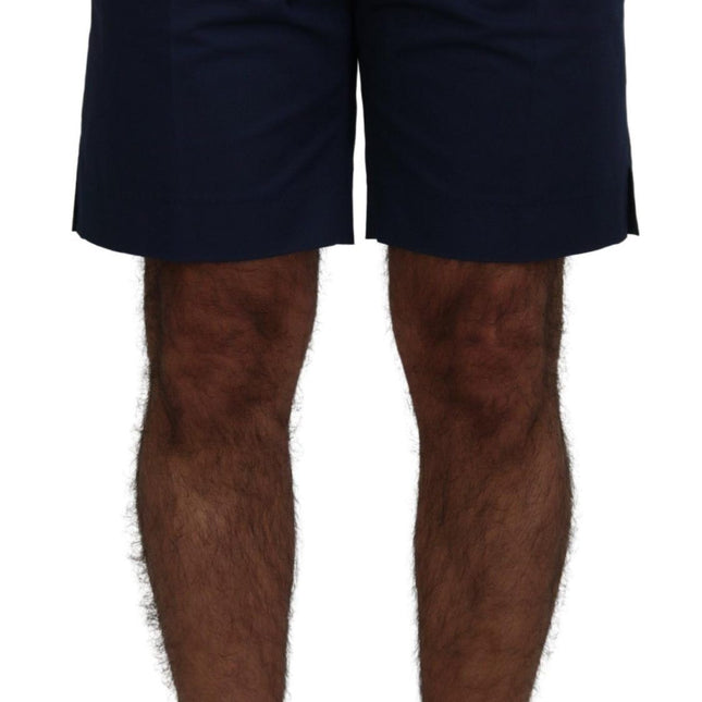 Dolce & Gabbana Blue Chinos Cotton Stretch Casual Shorts