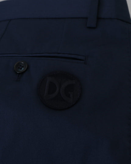 Dolce & Gabbana Blue Chinos Cotton Stretch Casual Shorts