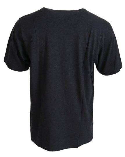 Dolce & Gabbana Gray Crewneck Cotton Short Sleeve  T-shirt