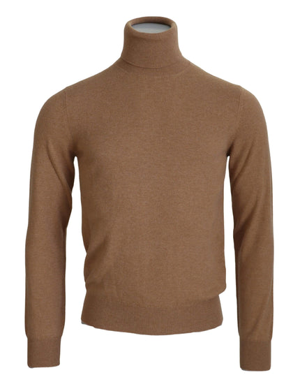 Dolce & Gabbana Beige Cashmere Turtleneck Pullover Sweater