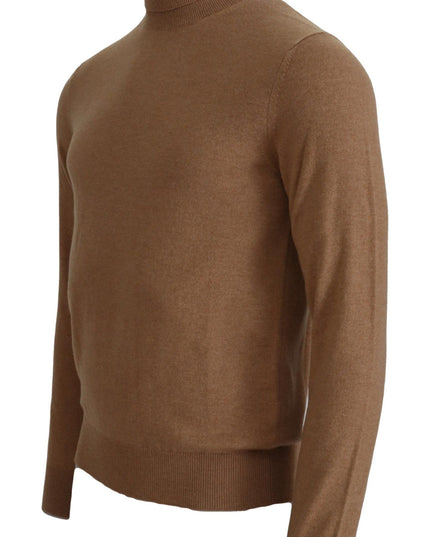 Dolce & Gabbana Beige Cashmere Turtleneck Pullover Sweater