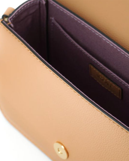 Versace Brown Calf Leather Shoulder Bag