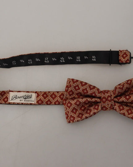 Scotch & Soda Multicolor Silk Adjustable Neck Papillon Men Bow Tie
