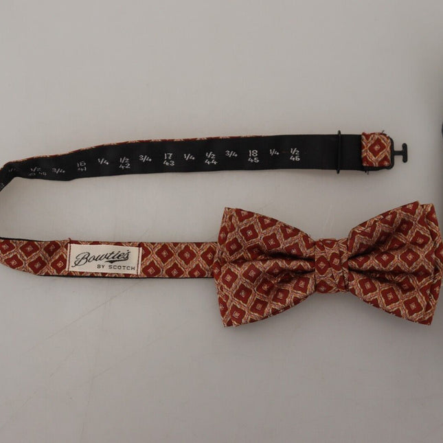 Scotch & Soda Multicolor Silk Adjustable Neck Papillon Men Bow Tie