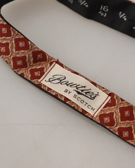 Scotch & Soda Multicolor Silk Adjustable Neck Papillon Men Bow Tie