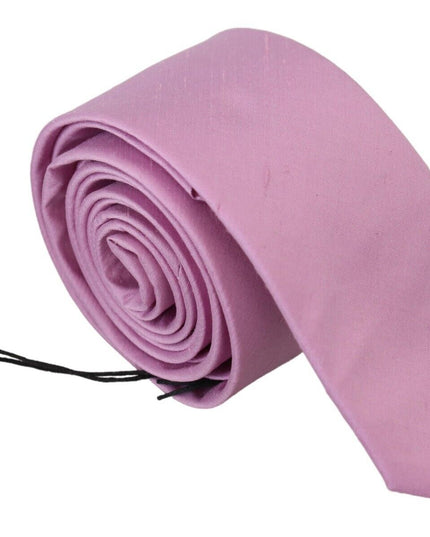 Daniele Alessandrini Pink Classic Men Necktie Accessory Silk Tie