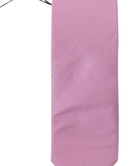 Daniele Alessandrini Pink Classic Men Necktie Accessory Silk Tie