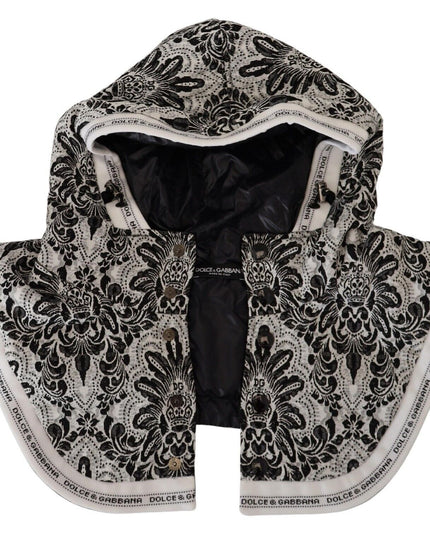 Dolce & Gabbana White Floral Whole Head Wrap One Size Cotton Hat