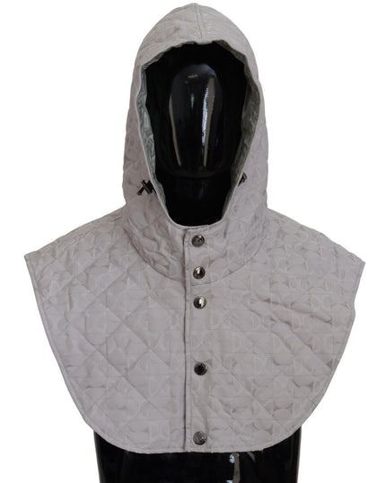 Dolce & Gabbana White Quilted Whole Head Wrap One Size Nylon Hat