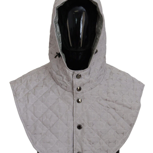 Dolce & Gabbana White Quilted Whole Head Wrap One Size Nylon Hat