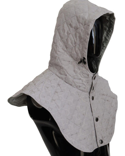 Dolce & Gabbana White Quilted Whole Head Wrap One Size Nylon Hat
