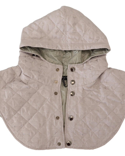 Dolce & Gabbana White Quilted Whole Head Wrap One Size Nylon Hat