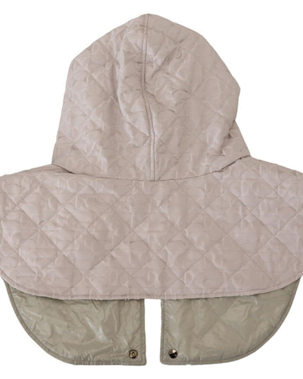 Dolce & Gabbana White Quilted Whole Head Wrap One Size Nylon Hat