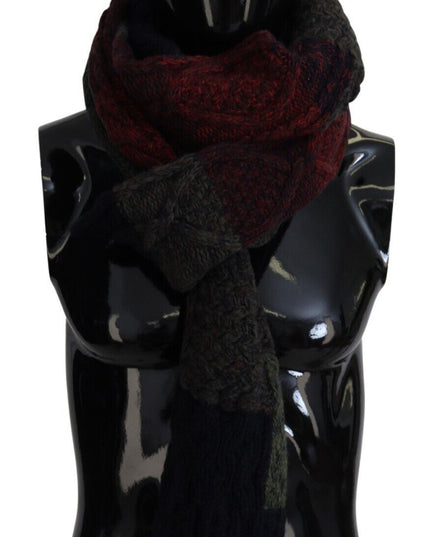 Dolce & Gabbana Multicolor Knitted Men Neck Wrap Shawl Scarf
