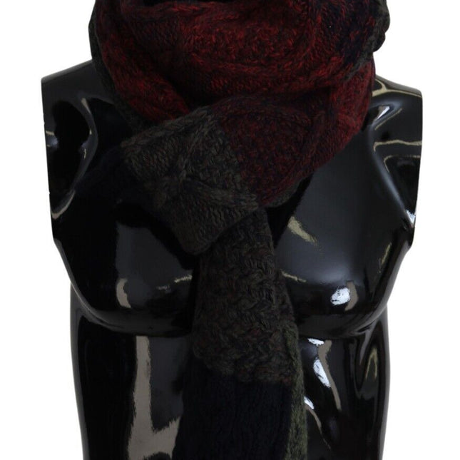 Dolce & Gabbana Multicolor Knitted Men Neck Wrap Shawl Scarf