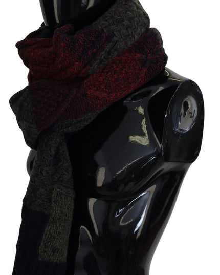 Dolce & Gabbana Multicolor Knitted Men Neck Wrap Shawl Scarf