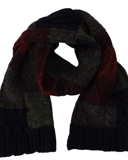 Dolce & Gabbana Multicolor Knitted Men Neck Wrap Shawl Scarf