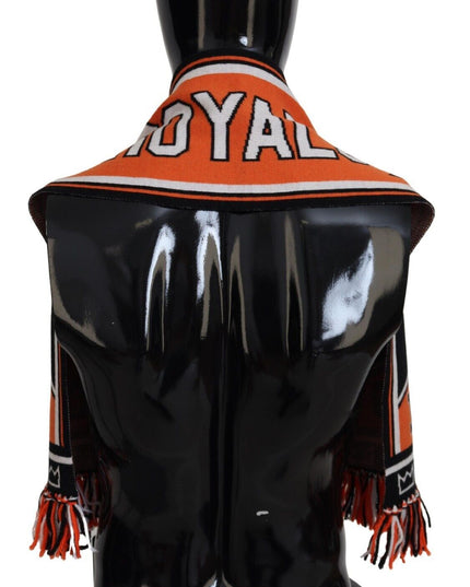 Dolce & Gabbana Multicolor DG Logo Printed Men Neck Wrap Shawl Scarf