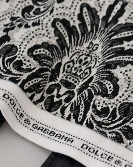 Dolce & Gabbana White Floral Whole Head Wrap One Size Cotton Hat