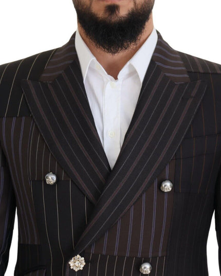 Dolce & Gabbana Multicolor Patchwork Stripes SICILIA Blazer