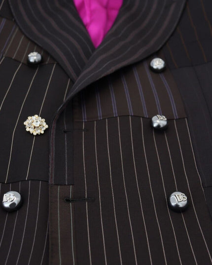 Dolce & Gabbana Multicolor Patchwork Stripes SICILIA Blazer
