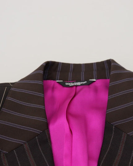 Dolce & Gabbana Multicolor Patchwork Stripes SICILIA Blazer