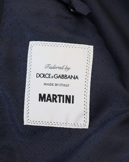 Dolce & Gabbana Dark Blue Wool Single Breasted MARTINI Blazer