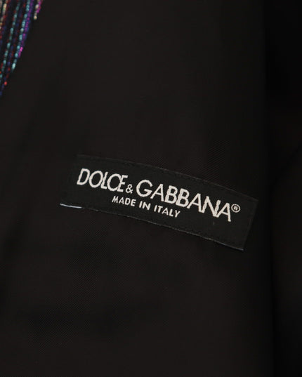 Dolce & Gabbana Multicolor Polyester Waistcoat Dress Formal Vest