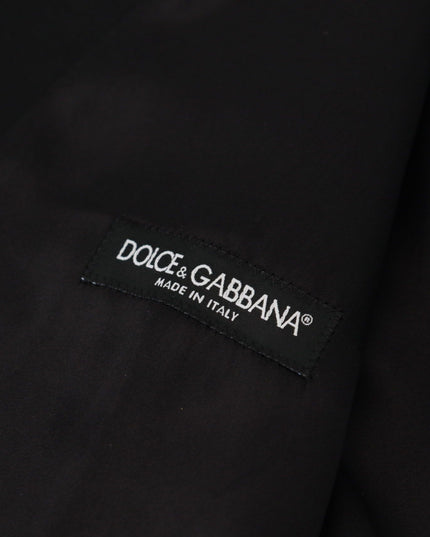 Dolce & Gabbana Black Virgin Wool Waistcoat Formal Dress Vest