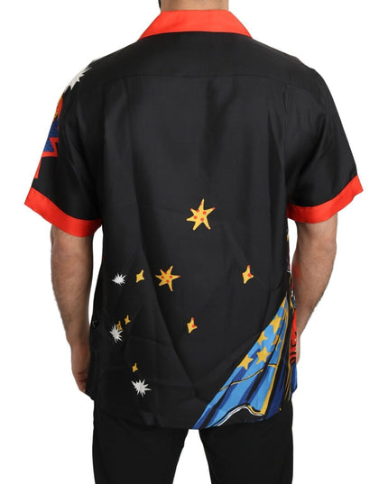 Dolce & Gabbana Multicolor Printed Short Sleeves Casual Shirt