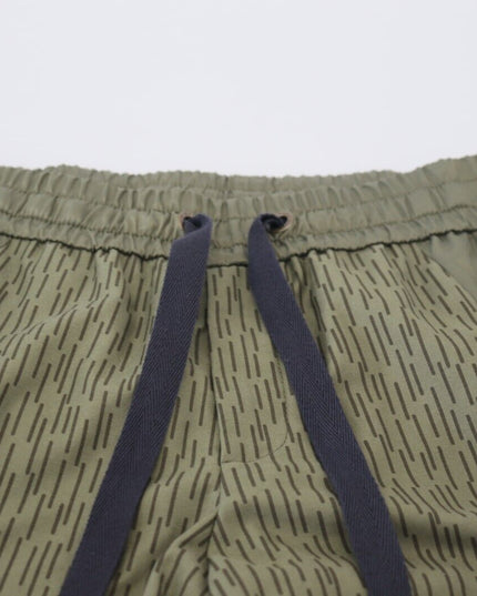Dolce & Gabbana Green Striped Cargo Zipper Leg Men Trouser Pants