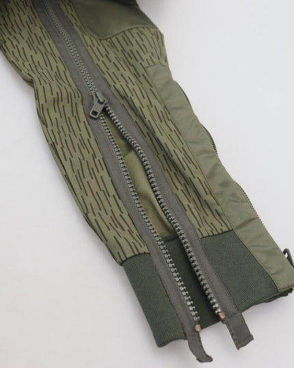 Dolce & Gabbana Green Striped Cargo Zipper Leg Men Trouser Pants