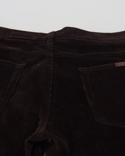 Dolce & Gabbana Brown Corduroy Men Casual Trouser Pants