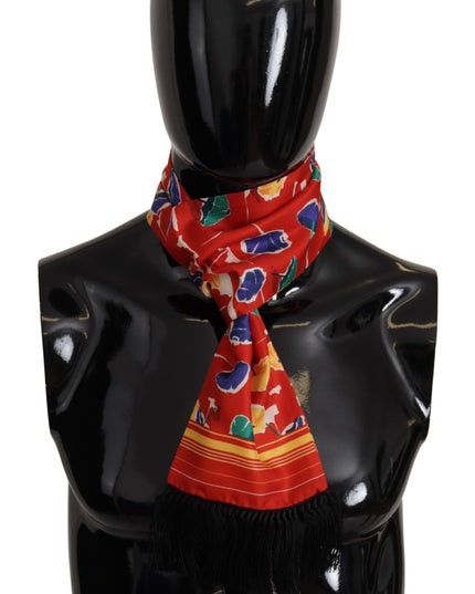 Dolce & Gabbana Multicolor DG Umbrellas Print Shawl Fringe Scarf