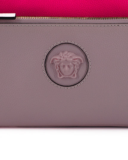 Versace Pink Calf Leather Pouch Bag