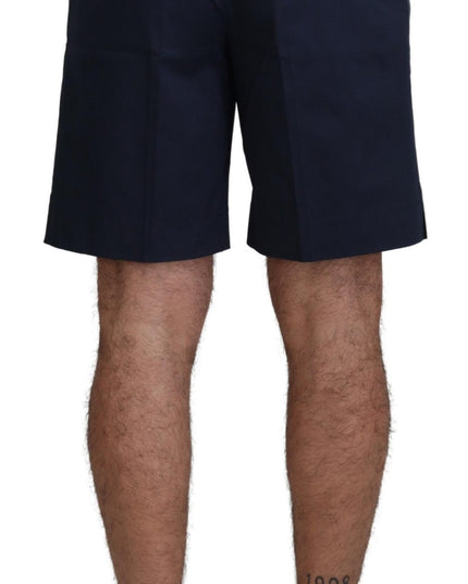 Dolce & Gabbana Blue Chinos Cotton Stretch Casual Shorts