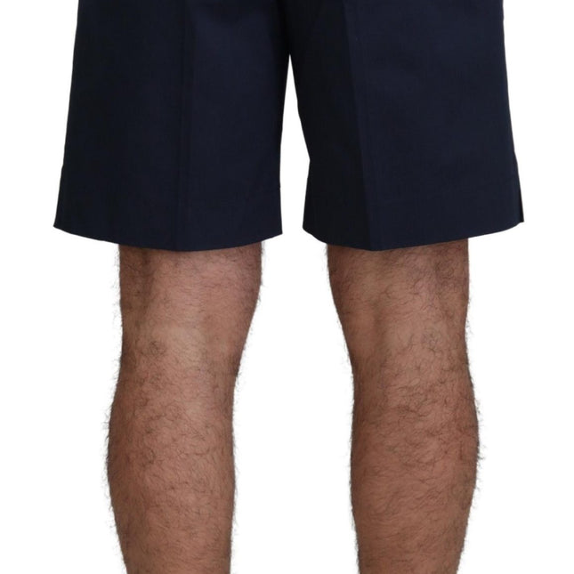 Dolce & Gabbana Blue Chinos Cotton Stretch Casual Shorts