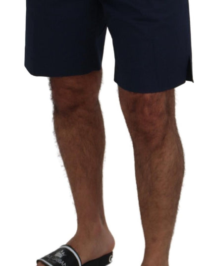 Dolce & Gabbana Blue Chinos Cotton Stretch Casual Shorts