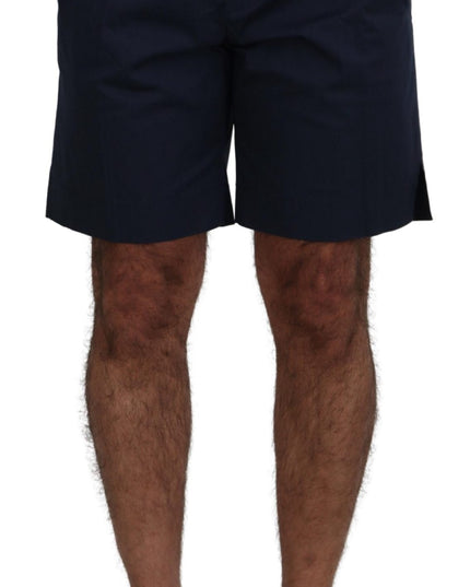 Dolce & Gabbana Blue Chinos Cotton Stretch Casual Shorts