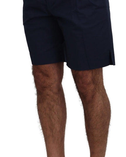 Dolce & Gabbana Blue Chinos Cotton Stretch Casual Shorts