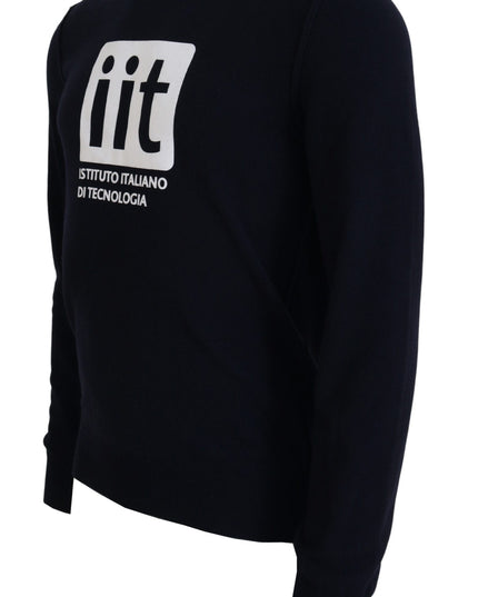 Dolce & Gabbana Blue Cashmere iit Print Pullover Sweater