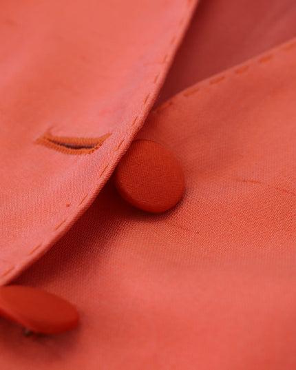 Dolce & Gabbana Orange Sleeveless Waistcoat Cropped Vest Top