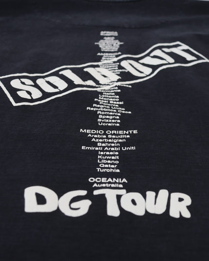 Dolce & Gabbana Black D&G Fashion Round Neck Cotton T-shirt