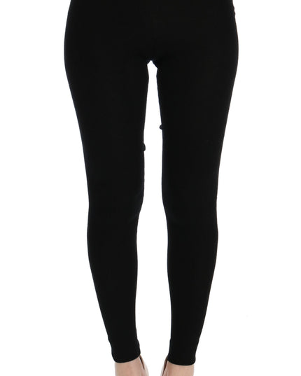 Dolce & Gabbana Black Slim Fit Women Cashmere Pants