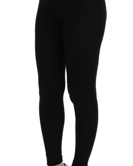 Dolce & Gabbana Black Slim Fit Women Cashmere Pants