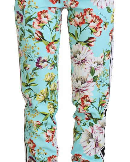 Dolce & Gabbana Multicolor Floral Sweatpants Pants