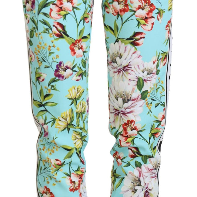 Dolce & Gabbana Multicolor Floral Sweatpants Pants