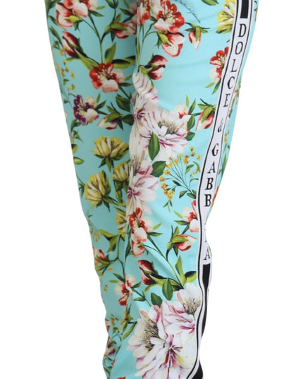 Dolce & Gabbana Multicolor Floral Sweatpants Pants