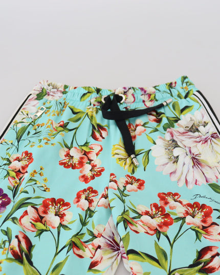 Dolce & Gabbana Multicolor Floral Sweatpants Pants