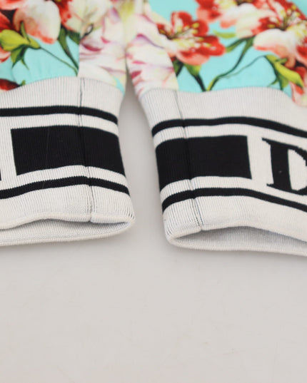 Dolce & Gabbana Multicolor Floral Sweatpants Pants